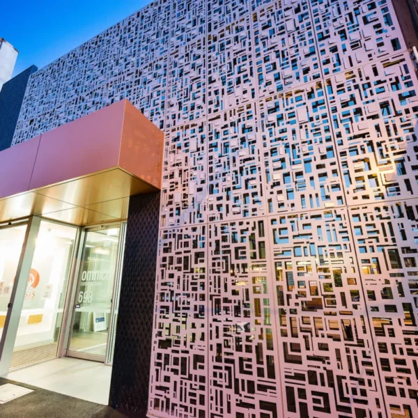 Laser cut aluminum panels for exterior wall decoration - Image 3