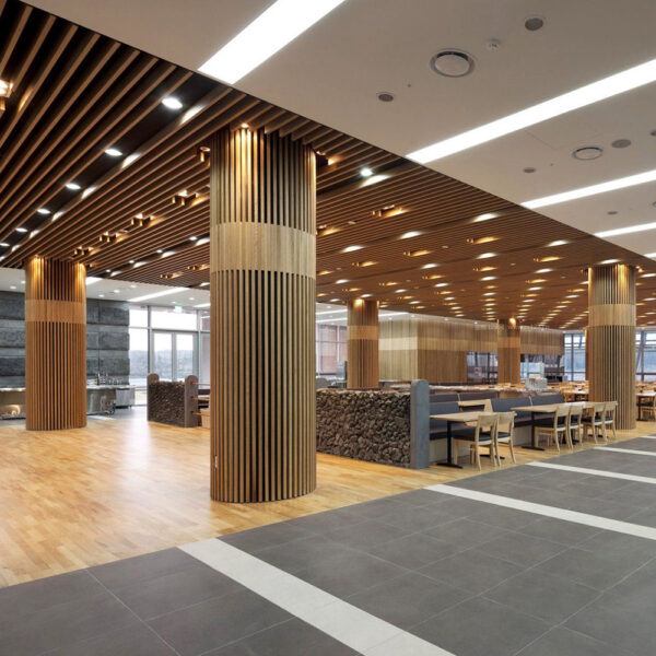 Imitation wood grain aluminum square tube ceiling - Image 4