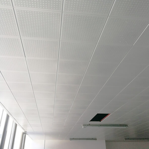 Easy to install ceiling fans square microporous aluminum ceiling tile 600*600mm - Image 2