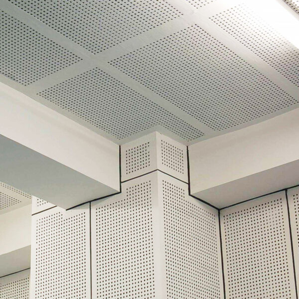 Easy to install ceiling fans square microporous aluminum ceiling tile 600*600mm - Image 3