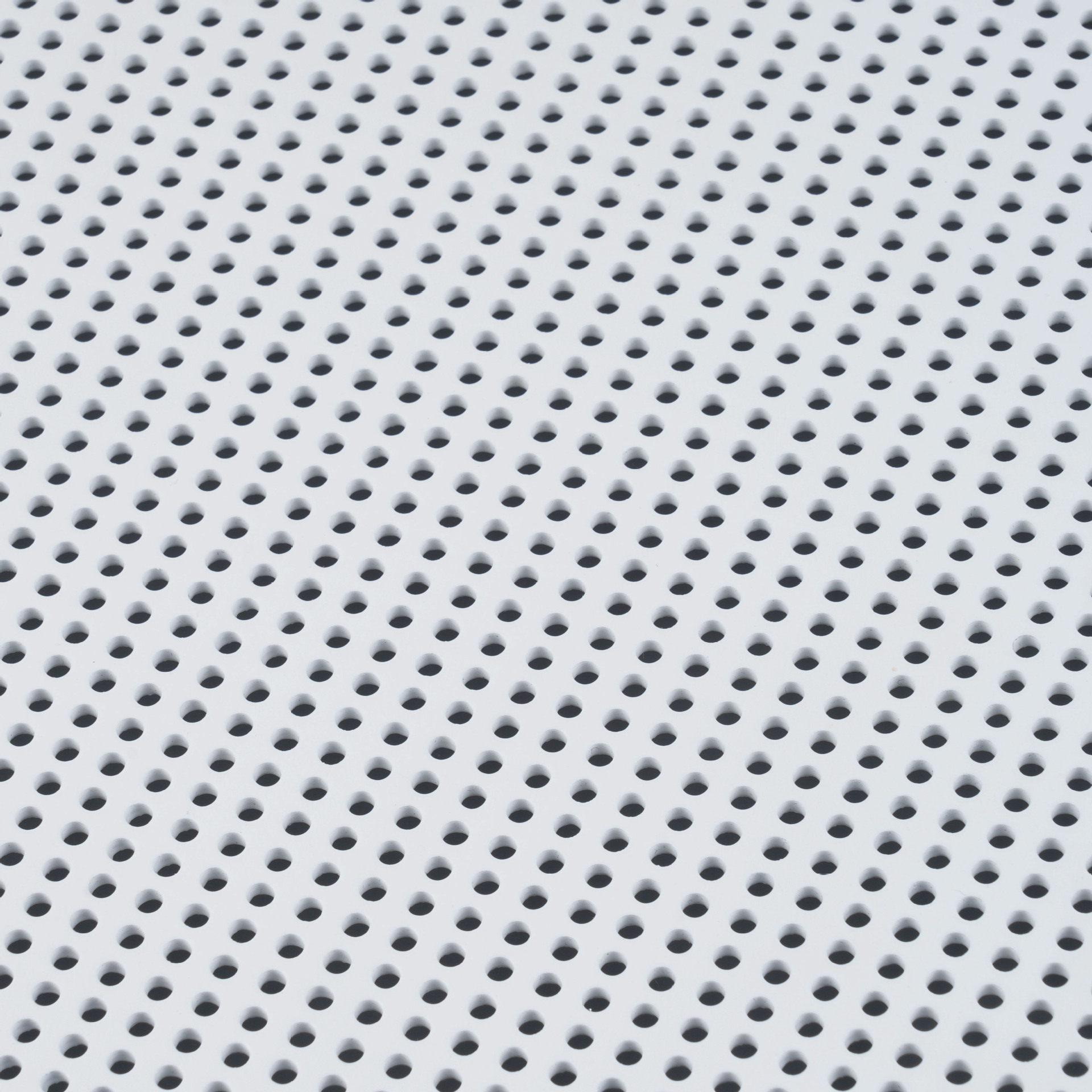 Close detail of perforated fire resistant aluminum facade panels