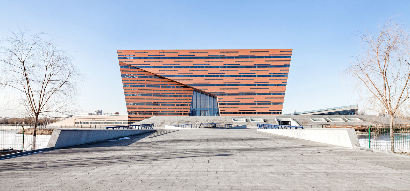 Custom metal curtain wall engineering project showing facade cost complexity