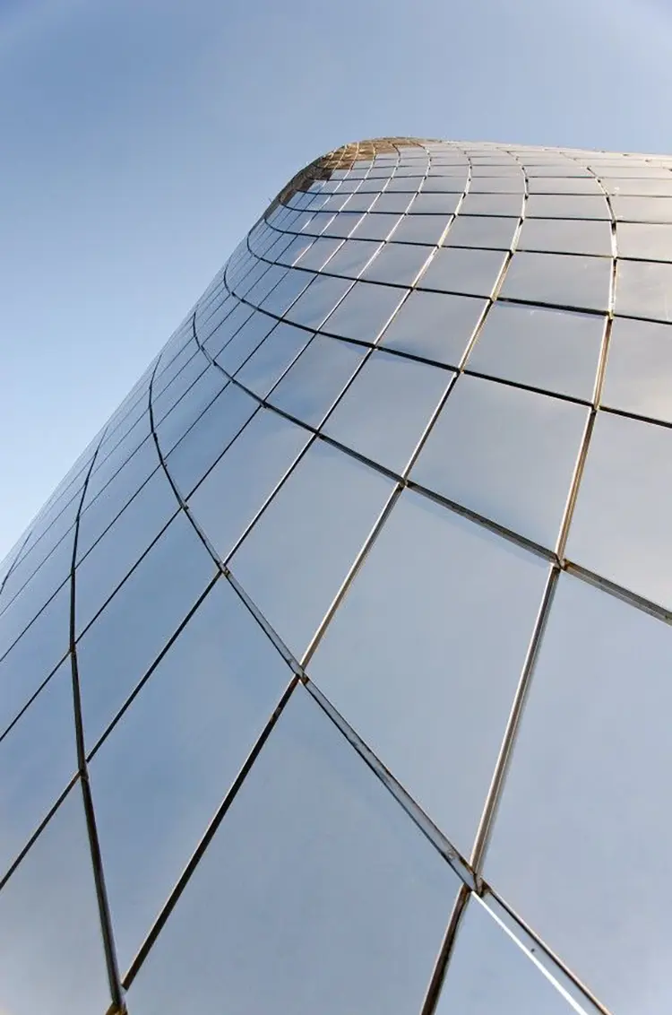 Likton curved aluminum facade panels for a custom architectural exterior