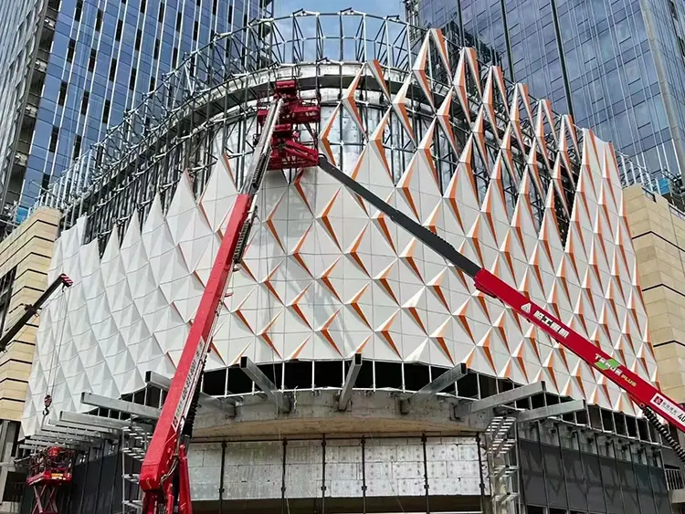 Innovative Metal Curtain Wall Systems: Revolutionizing Modern Architecture Likton custom metal curtain wall system with aluminum facade panels under installation