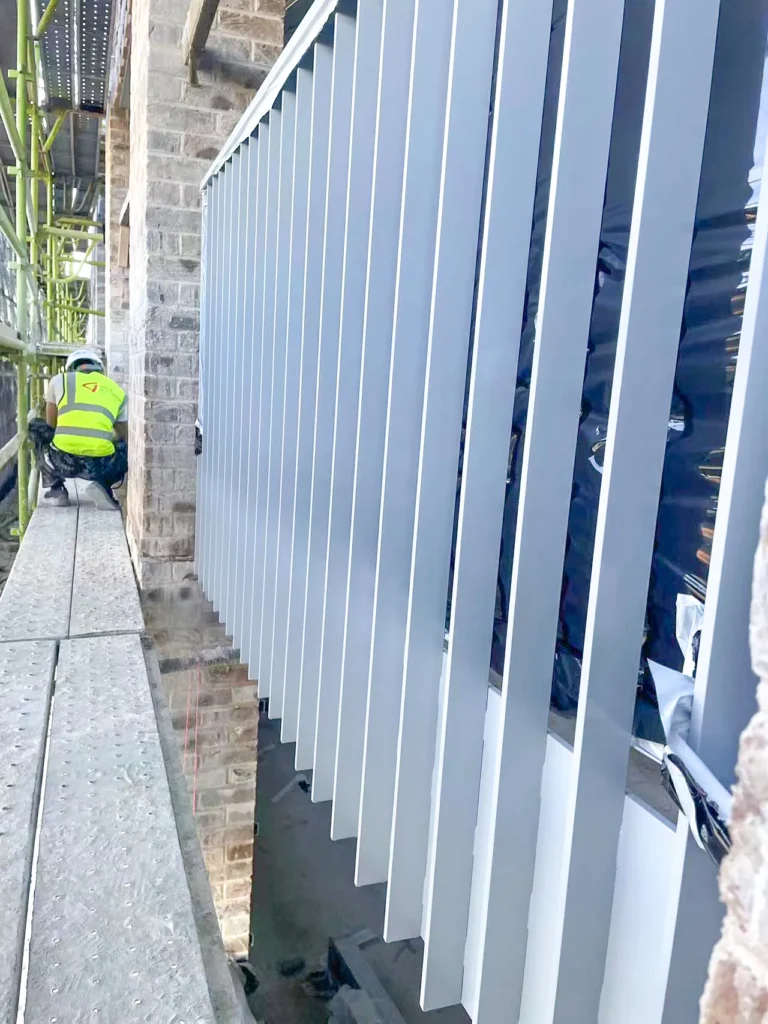 Brick Townhouse Aluminum Slat Screens - 7