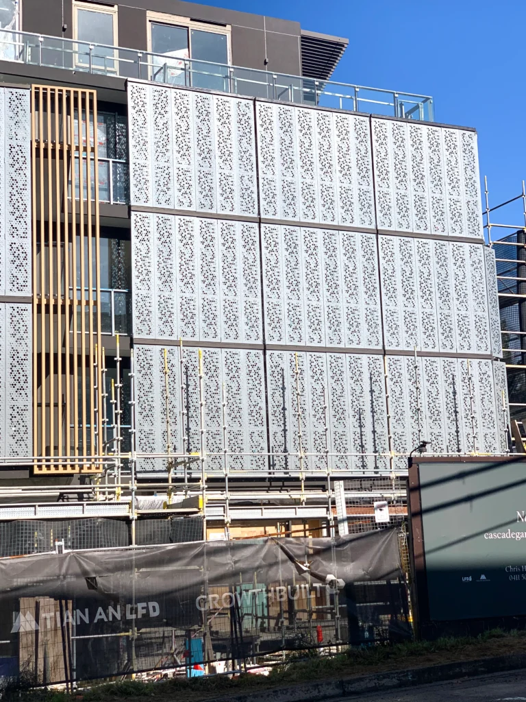 Sliding Perforated Screen for Outdoor Terrace - 4