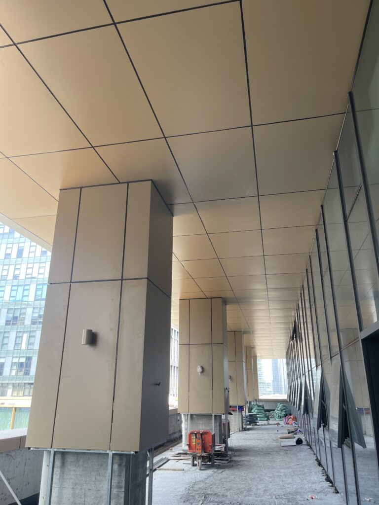 Champagne Aluminum Cladding Commercial Tower - 9