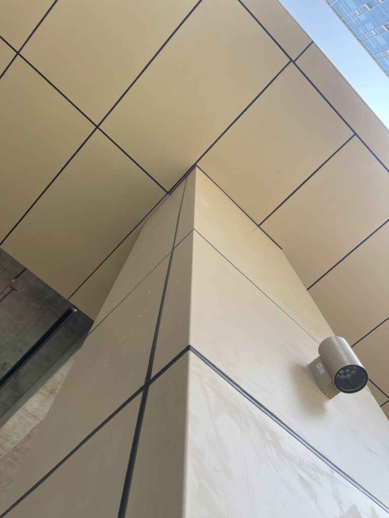 Champagne Aluminum Cladding Commercial Tower - 8