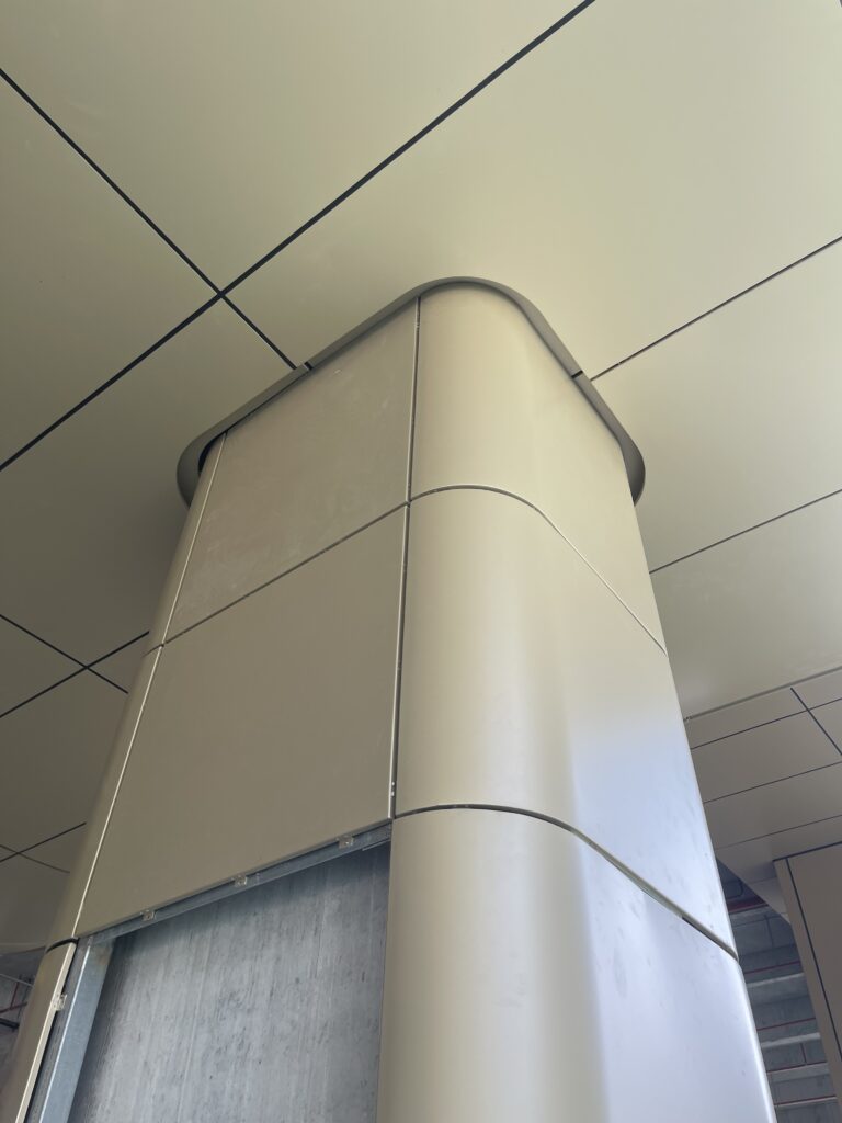 Champagne Aluminum Cladding Commercial Tower - 5