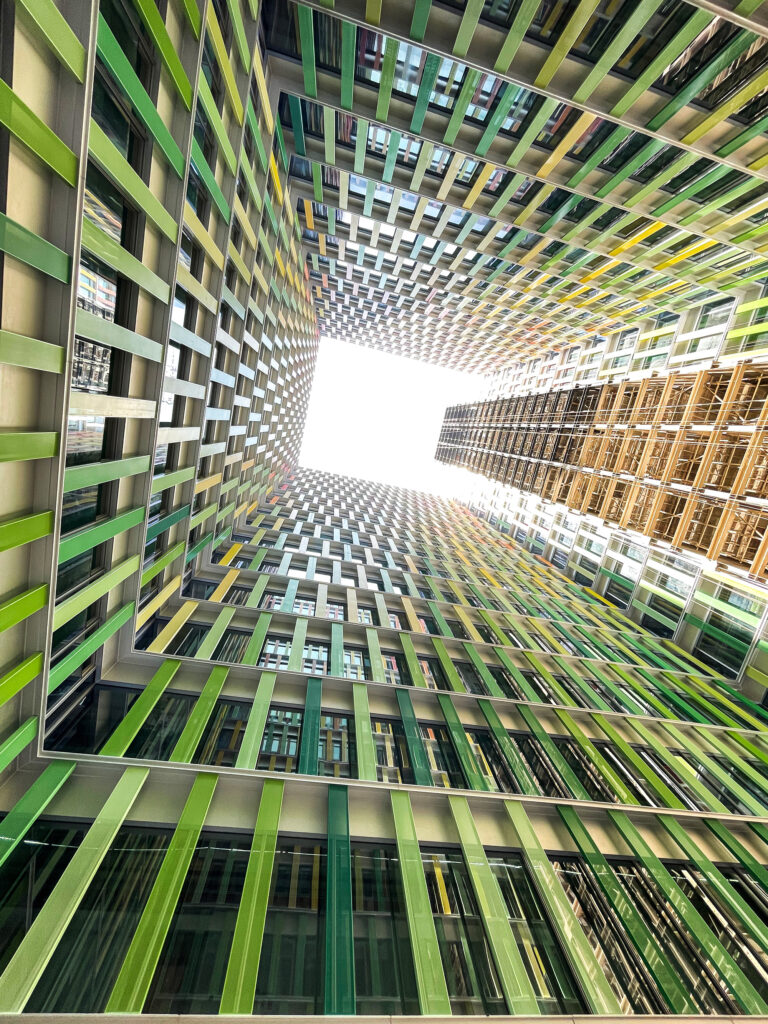 Color-Block Aluminum Facade Residential Towers - 10