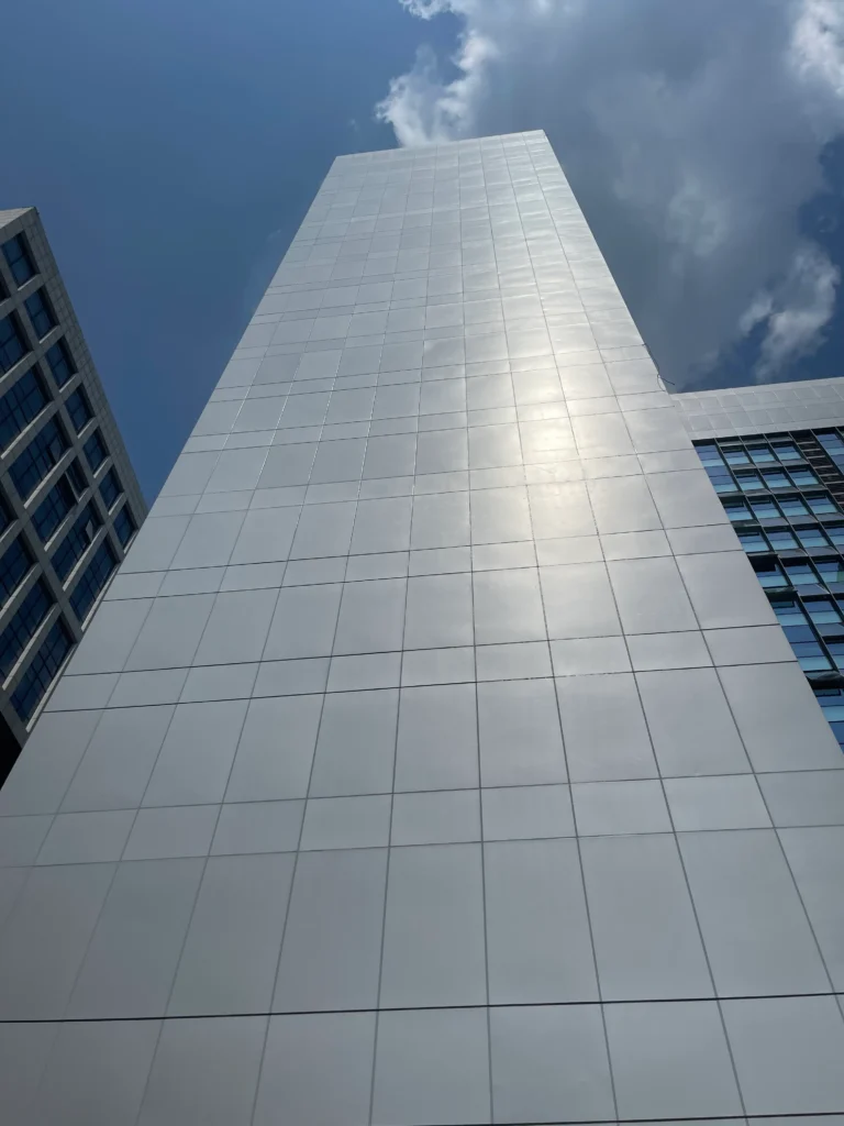 White Aluminum Panel High-Rise Tower